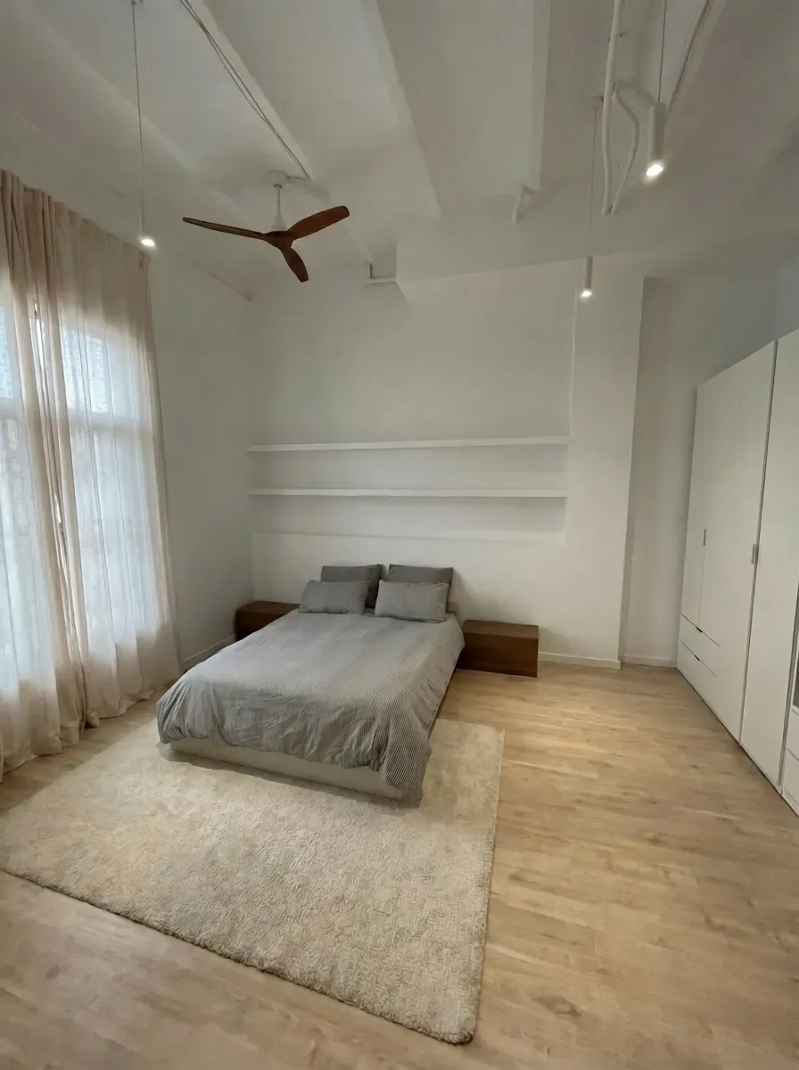 Tabique de pladur para dividir un dormitorio